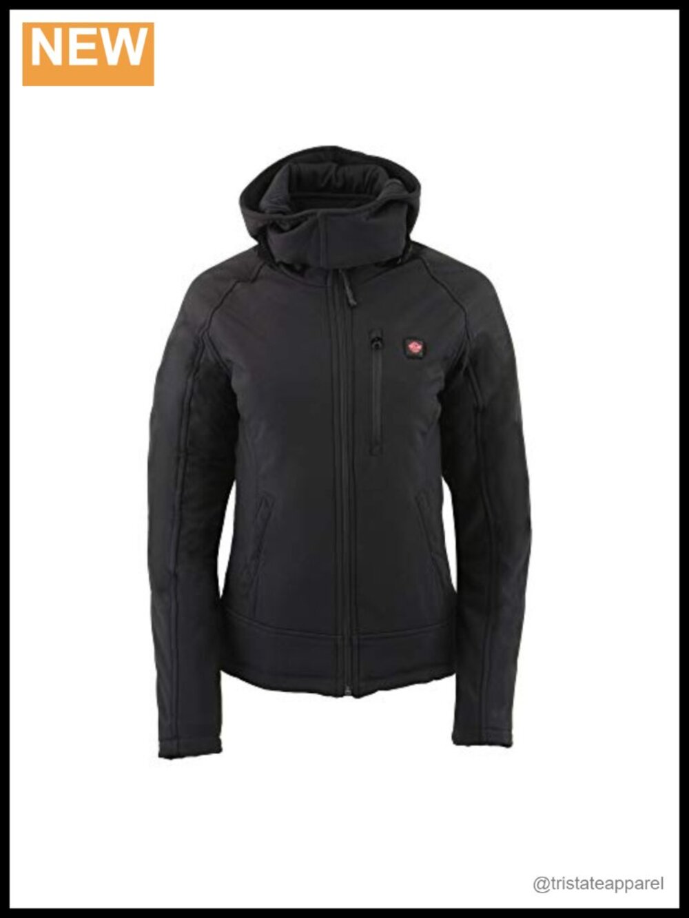 Women's Heated Soft Shell Jacket Rechargeable Battery 3 Heat Settings